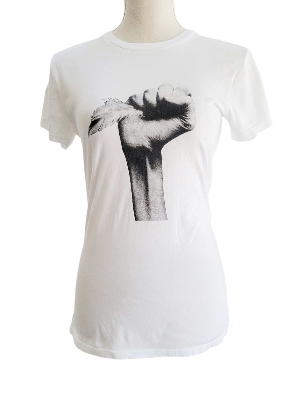 Nili Lotan Hope Lana Tee White Supima Cotton Graphic‎ T-Shirt Size S